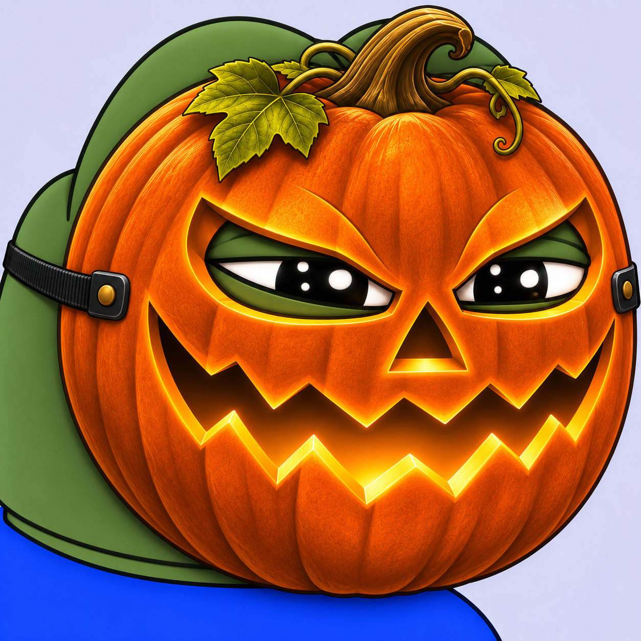 Pumpkin Pepe mascot